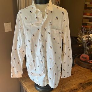 Mickey Mouse Mens Button Down Shirt XL